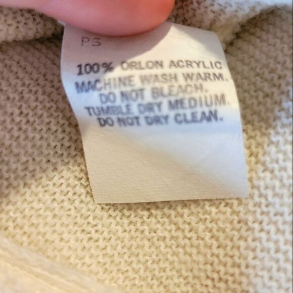 Lacoste Cream Cardigan Sweater - Picture 10 of 10